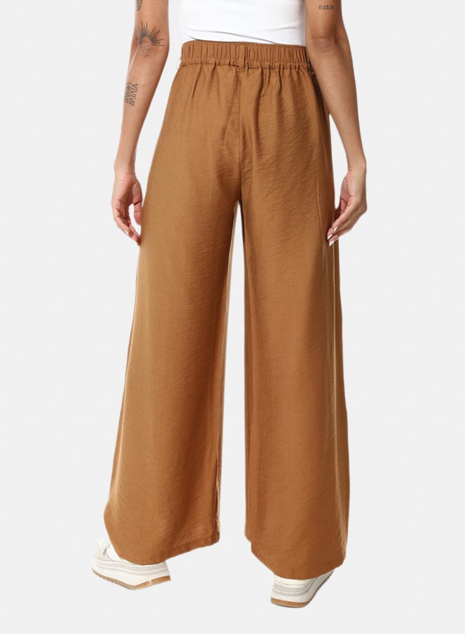 Azul Buttons On One Leg Lenin Pants - Image 2